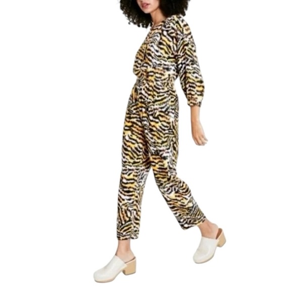 Rachel Comey x Target 🐅 Tiger Stripe Black and Orange Jumpsuit - Picture 13 of 13